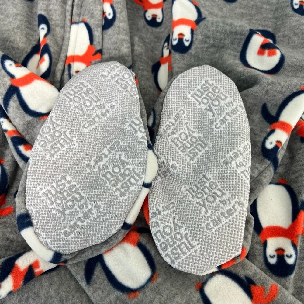 NWOT‎ Toddler Boys Fleece Penguins Footed Pajama Just One You Made by Carter's
